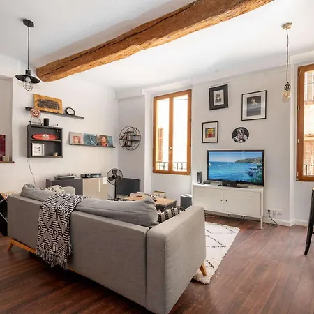 Duplex Vintage, Vieil Antibes, Plages A 5 Min 昂蒂布